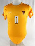 2022 Texas Tech Red Raiders #0 Game Used Yellow Jersey Womens Soccer M 199