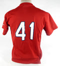 1990s Palm Beach Cardinals #41 Game Used Red Jersey 44 DP71772