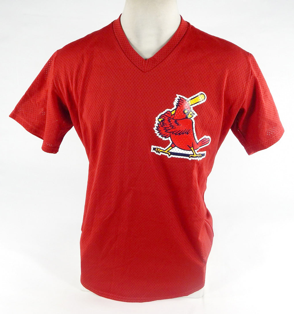 1990s Palm Beach Cardinals #41 Game Used Red Jersey 44 DP71772 Pic2