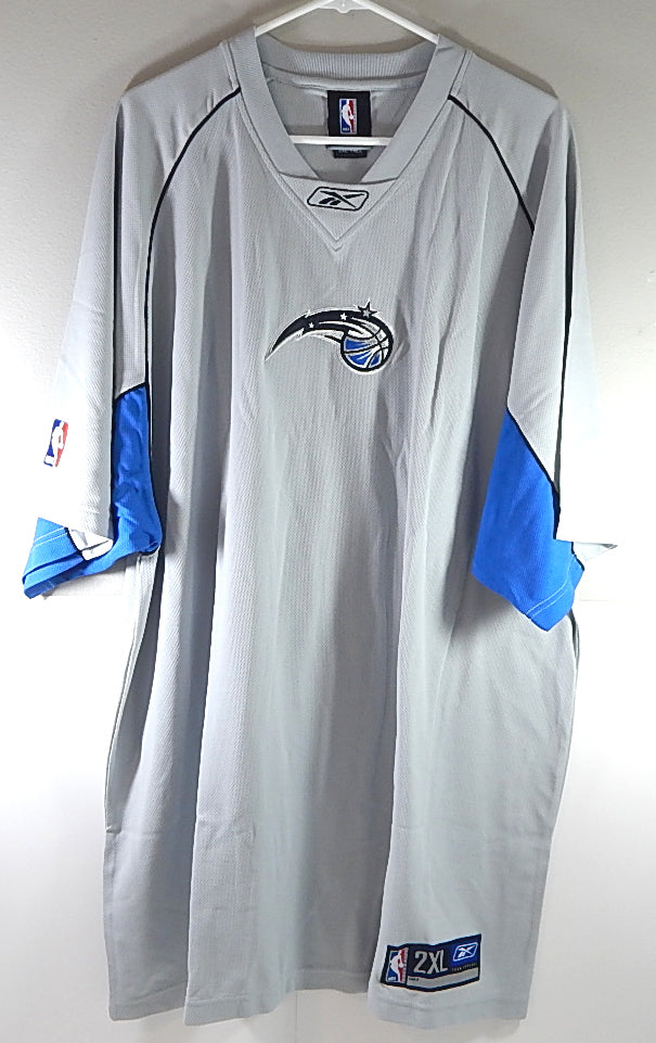 Orlando Magic Reebok NBA Authentics Team Issued Warm Up Shirt Gray 3XL Tall