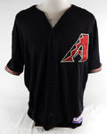 2008 Arizona Diamondbacks Leo Rosales #47 Game Used Black Jersey 10th Patch 9
