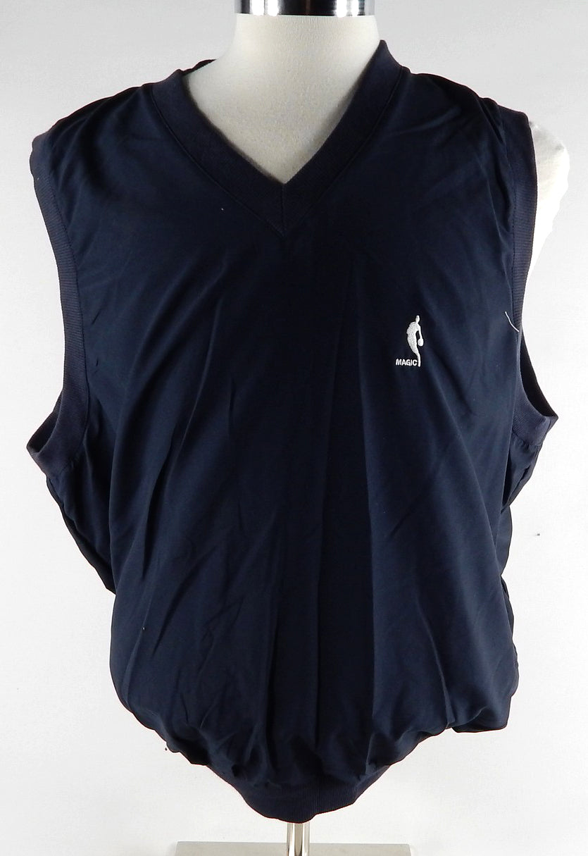2000s Orlando Magic Team Issued Navy Blue Vest Shirt Reebok XL 617