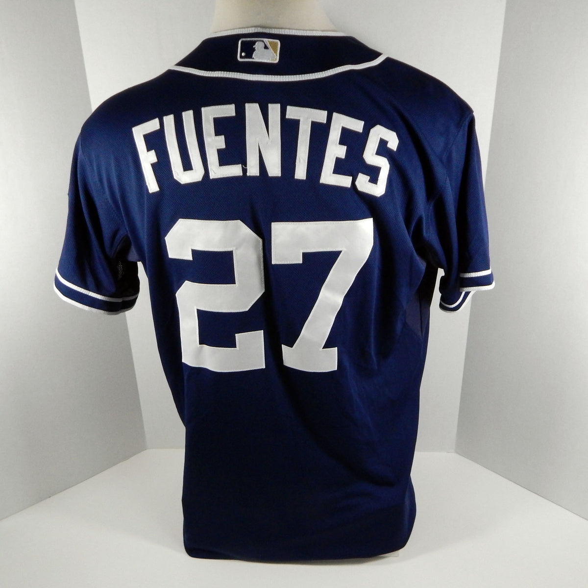2013 San Diego Padres Reymond Fuentes #27 Game Used Navy Jersey