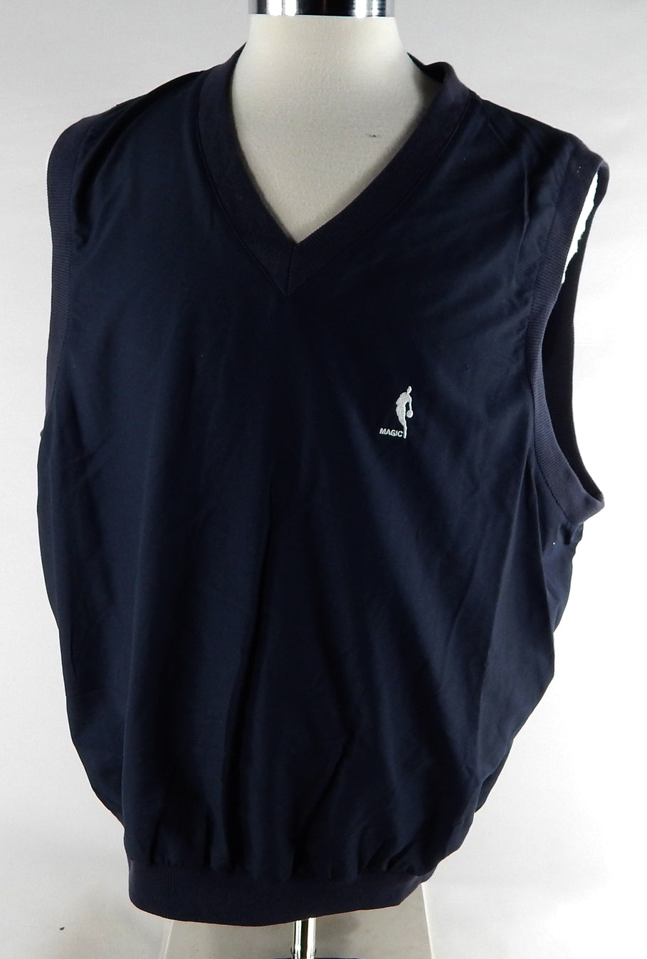 2000s Orlando Magic # Team Issued Navy Blue Vest Shirt Reebok XL 618