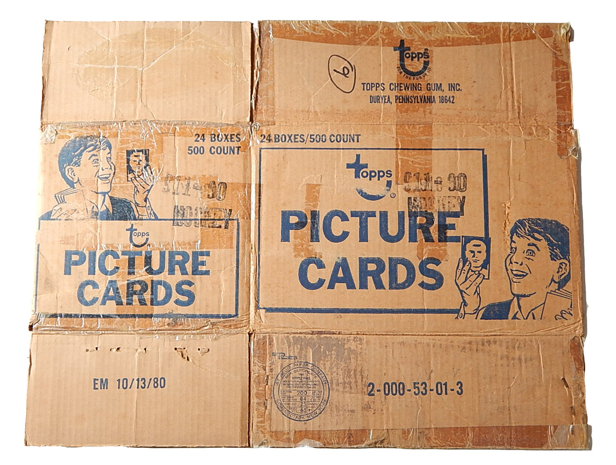 1980-81 Topps NHL Hockey Trading Card Empty Vending Box Case  #911-80