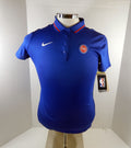 2022-23 Detroit Pistons Team Issued Blue Polo Shirt Womens Nike DN9431-495 S 23S