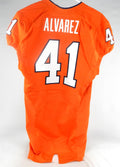 2012 Virginia Cavaliers Pablo Alvarez #41 Game Used Orange Jersey 40 057