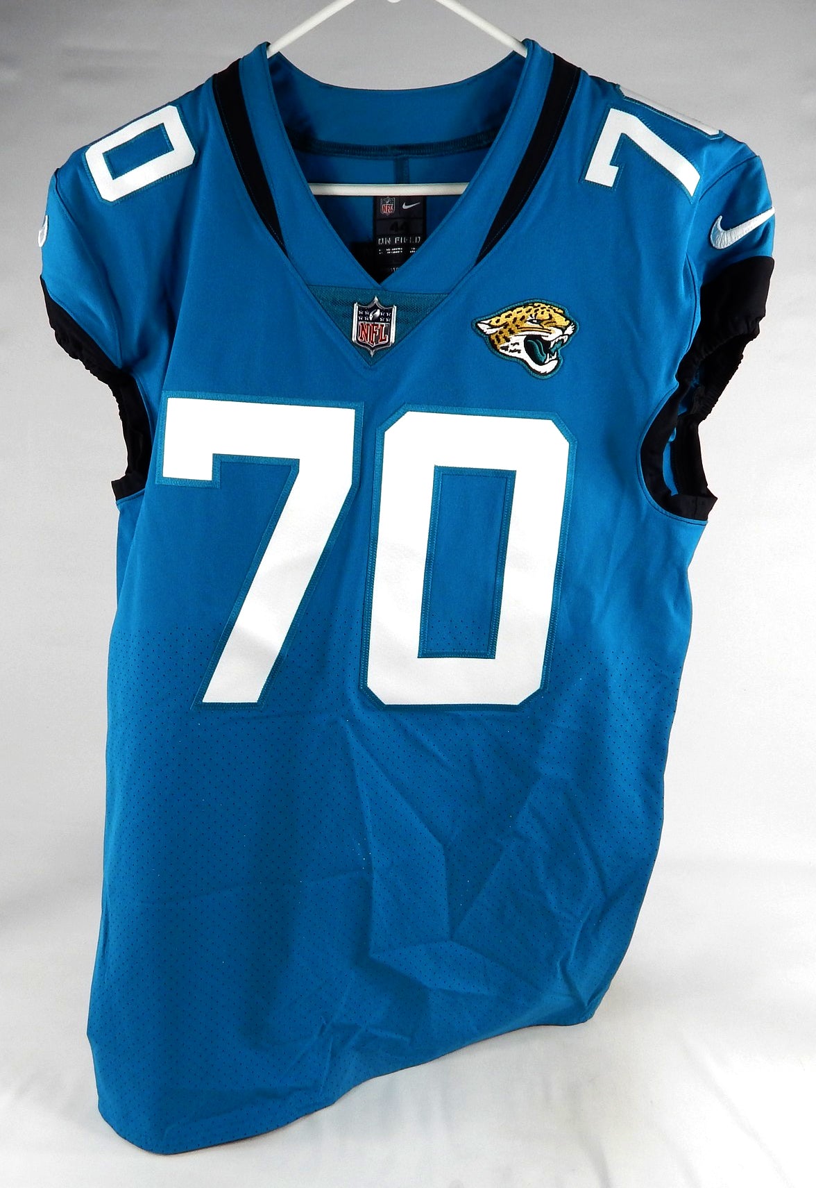 2020 Jacksonville Jaguars Jared Hilbers #70 Game Issued Blue Jersey 44 DP74324 Pic2