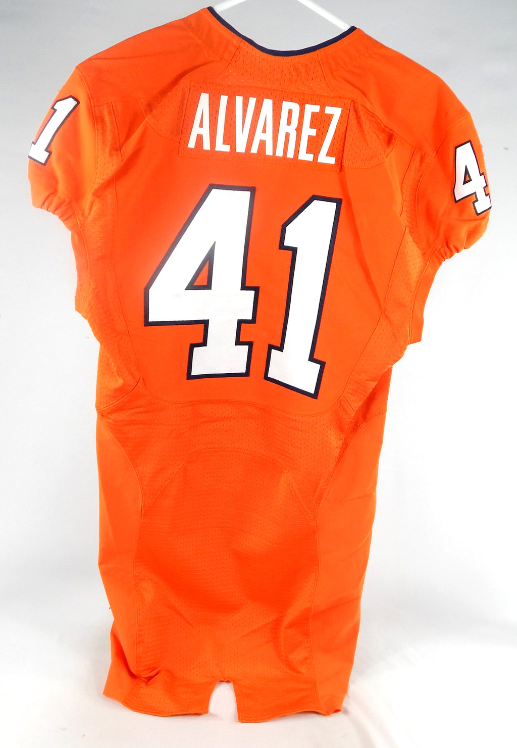 2012 Virginia Cavaliers Pablo Alvarez #41 Game Used Orange Jersey 40 057 Pic2