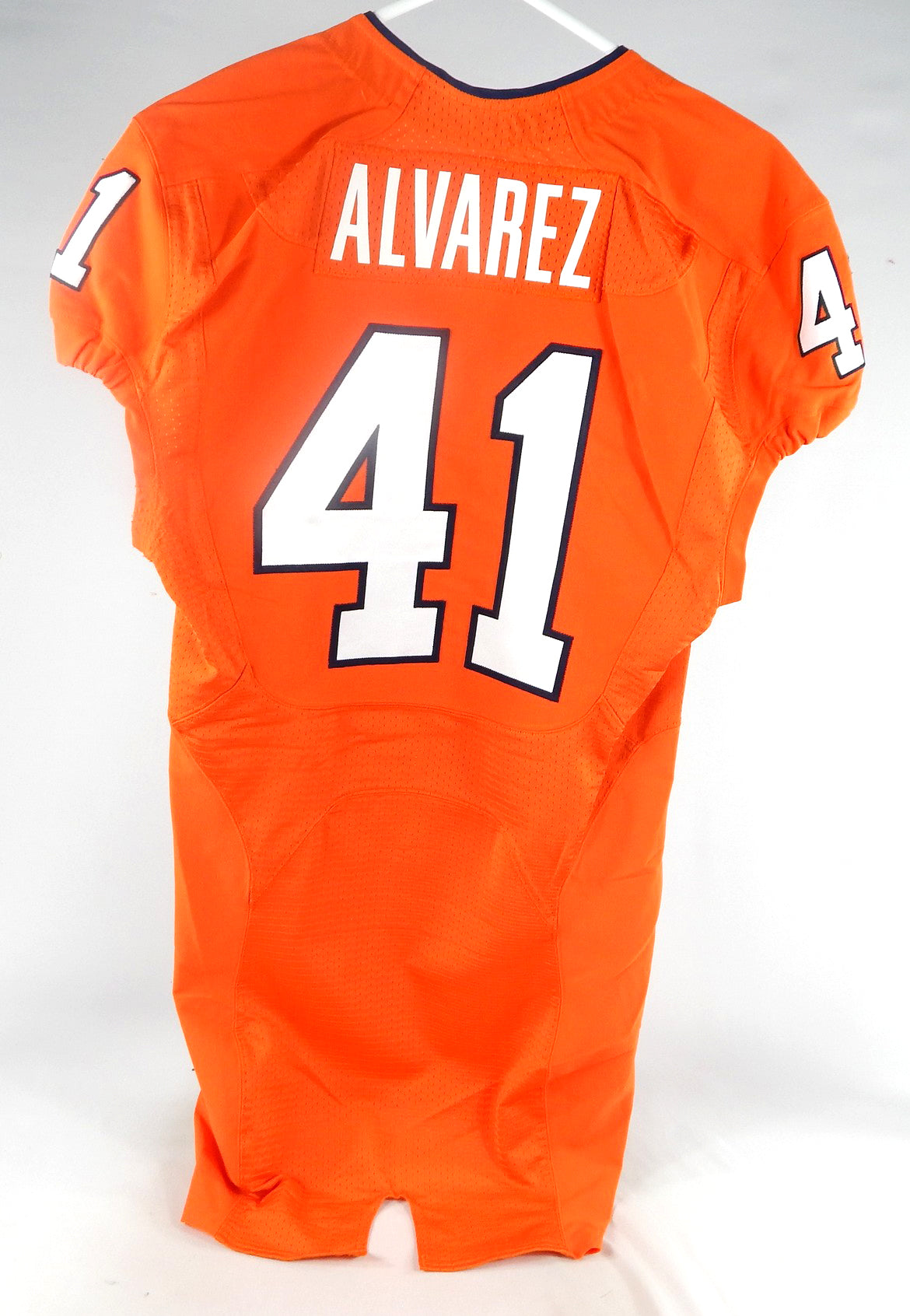 2012 Virginia Cavaliers Pablo Alvarez #41 Game Used Orange Jersey 40 057 Pic2