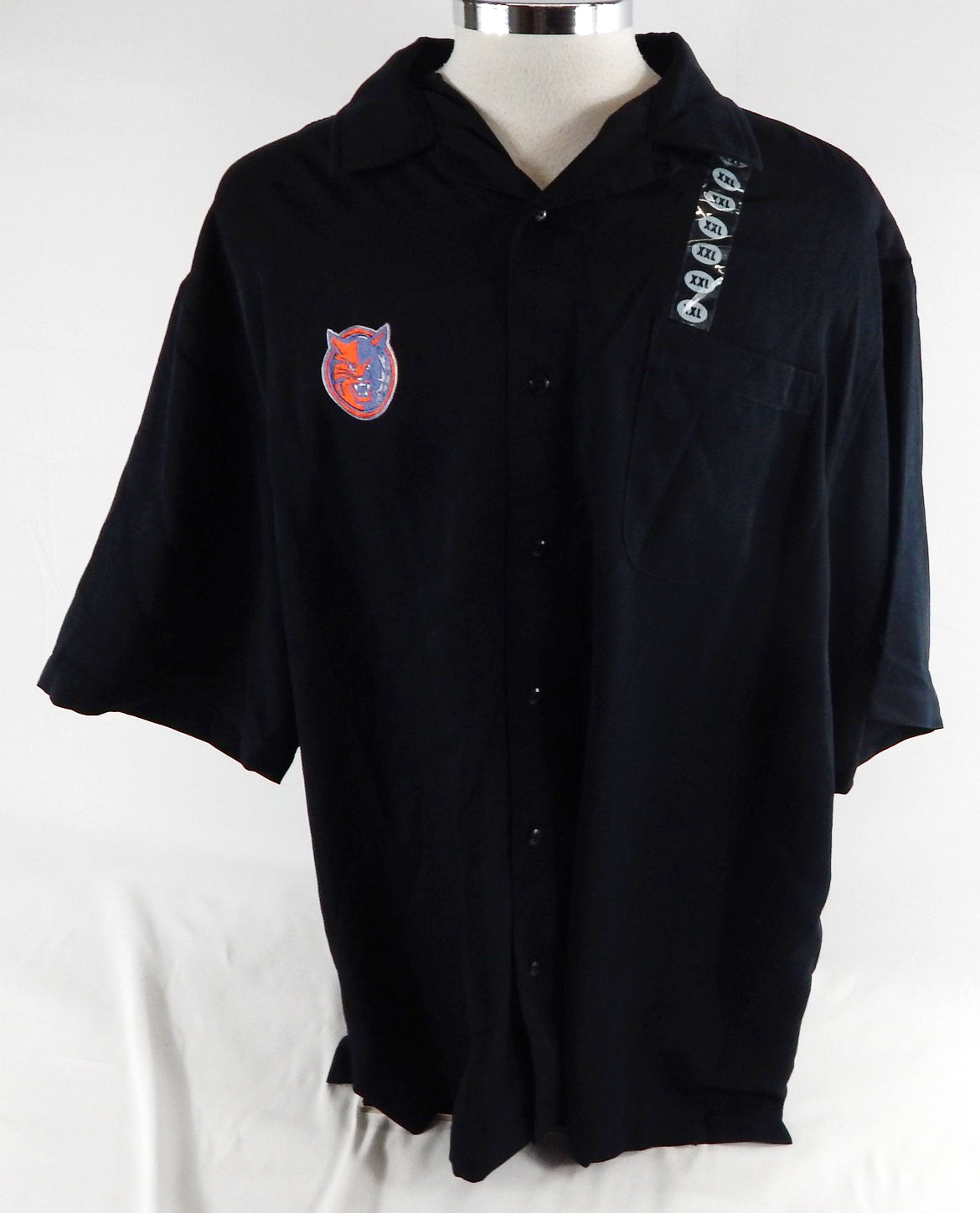 2000s Charlotte Bobcats Team Issued Black Polo Shirt 2XL 302