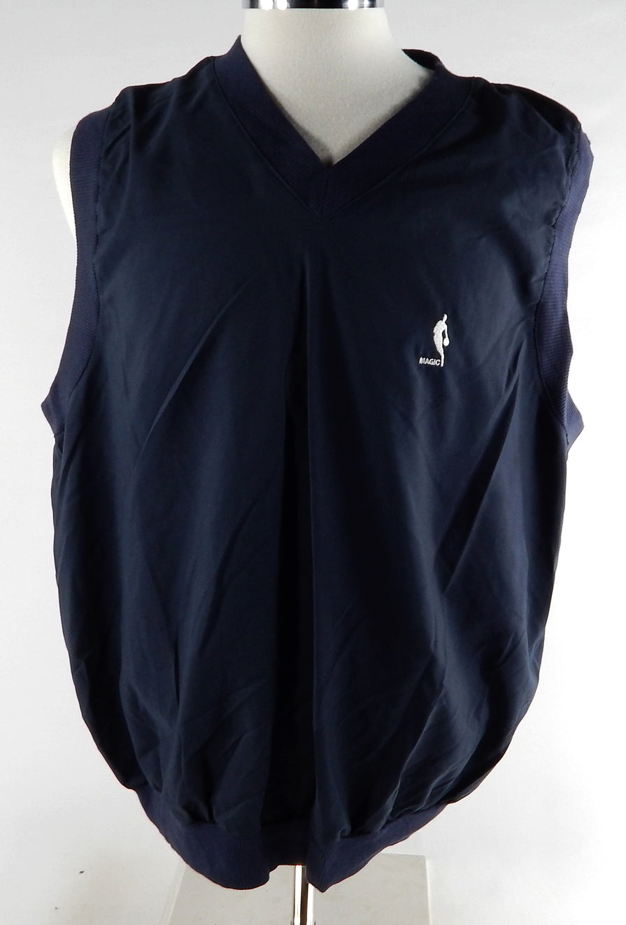 2000s Orlando Magic Team Issued Navy Blue Vest Shirt Reebok XL 619