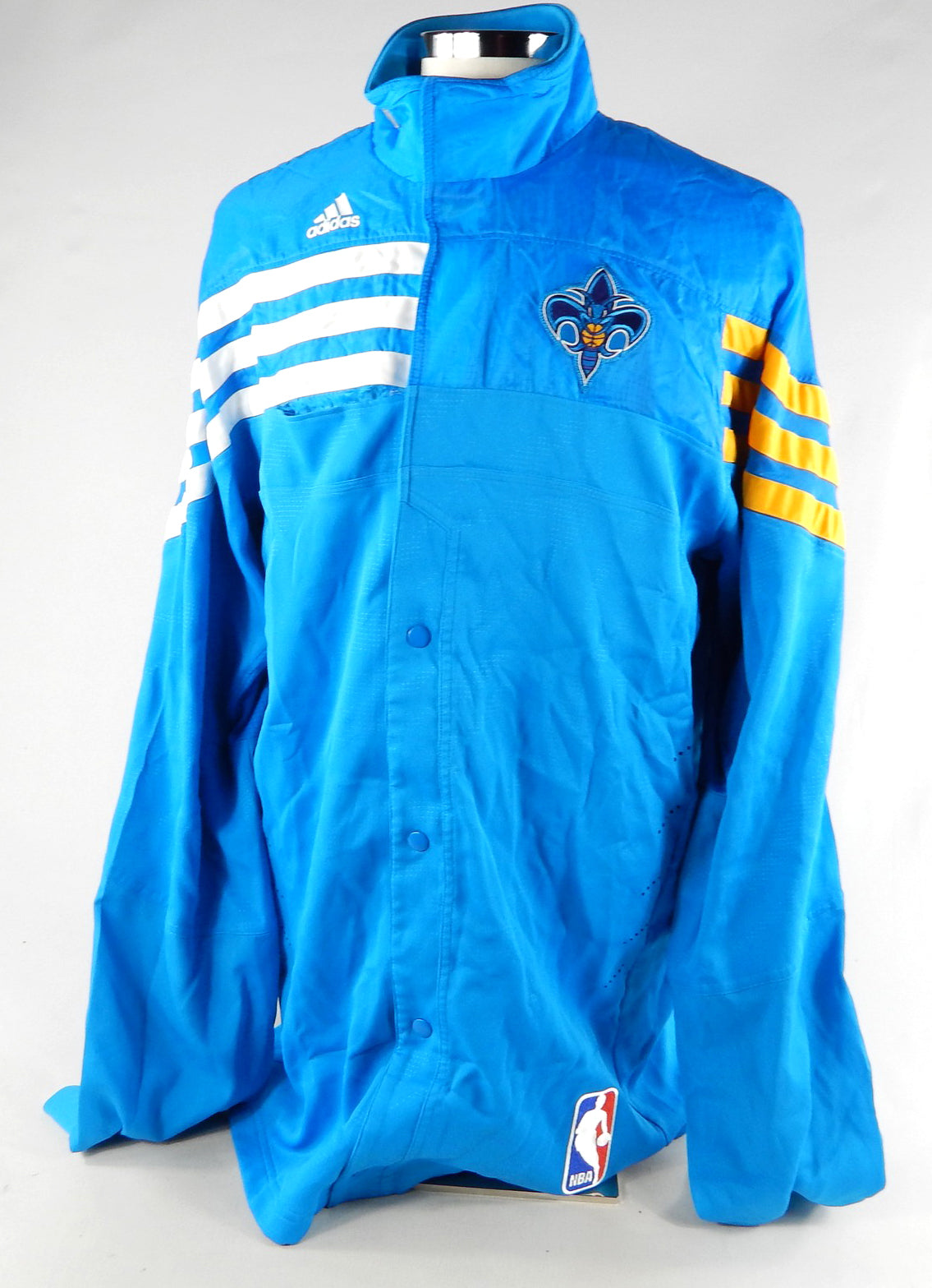 2011-12 New Orleans Hornets Eric Gordon #10 Game Used Blue Jacket XL 982