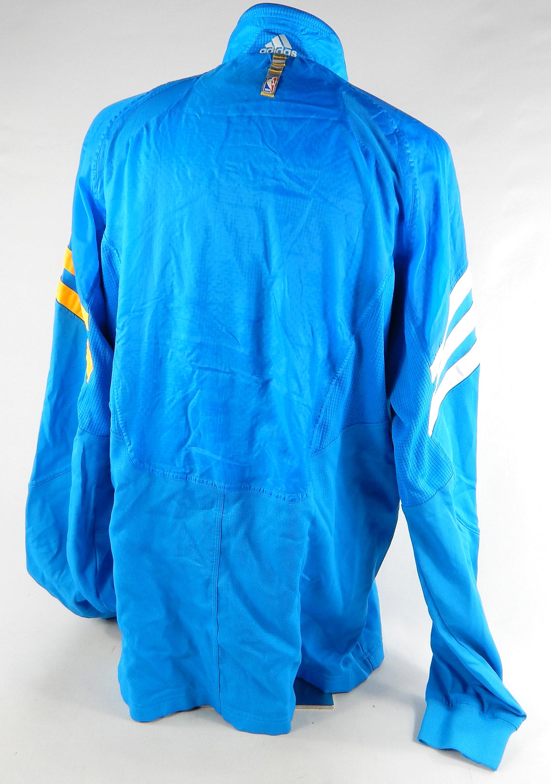 2011-12 New Orleans Hornets Eric Gordon #10 Game Used Blue Jacket XL 982 Pic2
