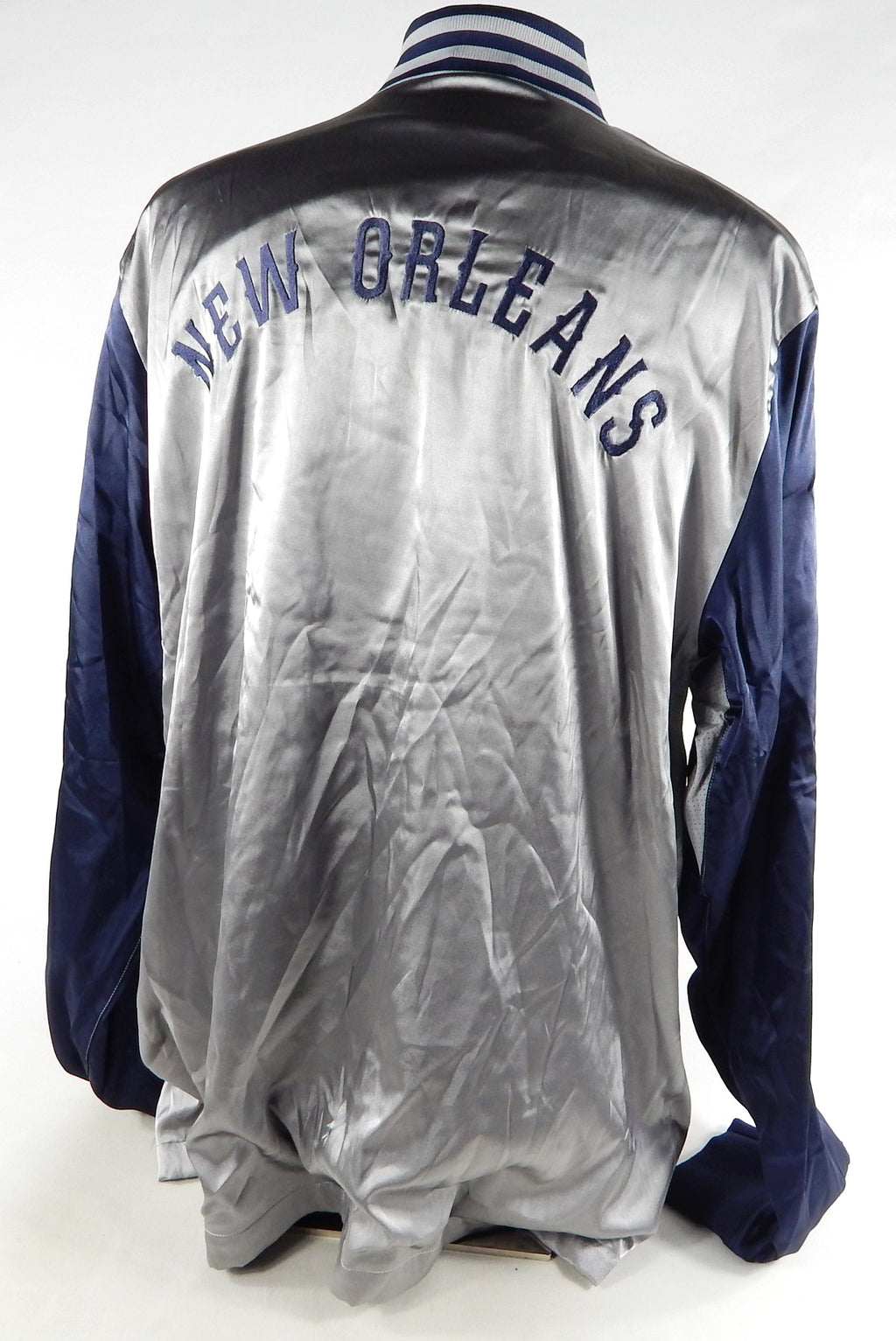 2014-15 New Orleans Pelicans Game Issued Grey Warm Up Jacket 3XL 983 Pic2