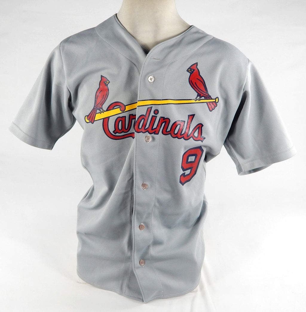 1990S Palm Beach Cardinals #9 Game Used Grey Jersey 44 DP71779 Pic2