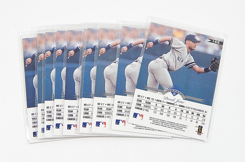 Lot of (10) 1997 Leaf Derek Jeter #165 Nm/Mt Pic2