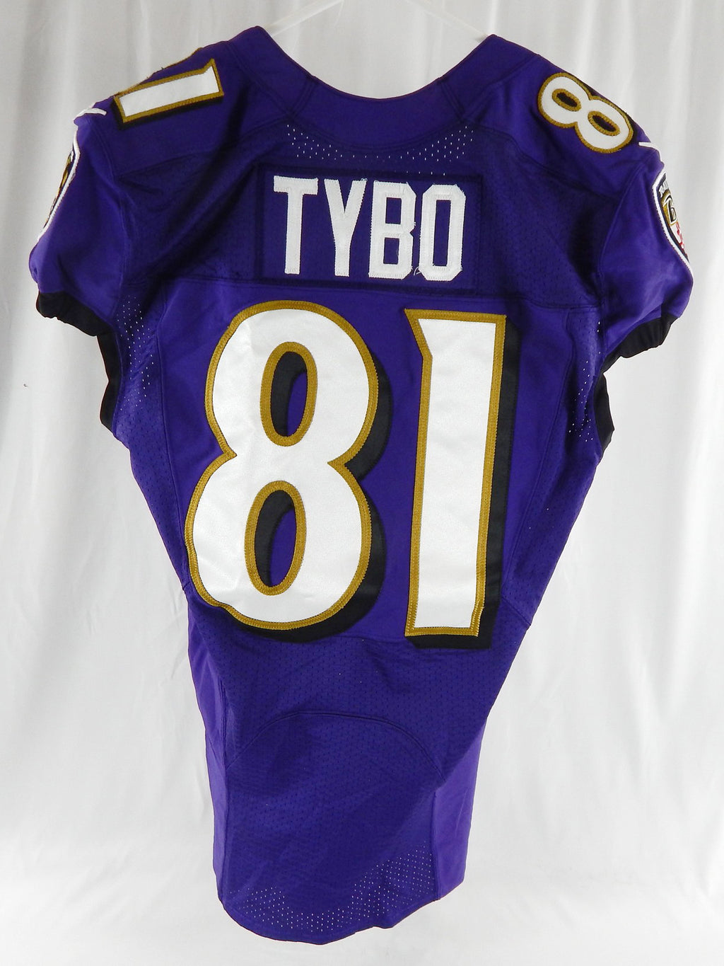 2020 Baltimore Ravens Tyus Bowser Tybo #81 Game Used Purple Practice Jersey 5 Pic2