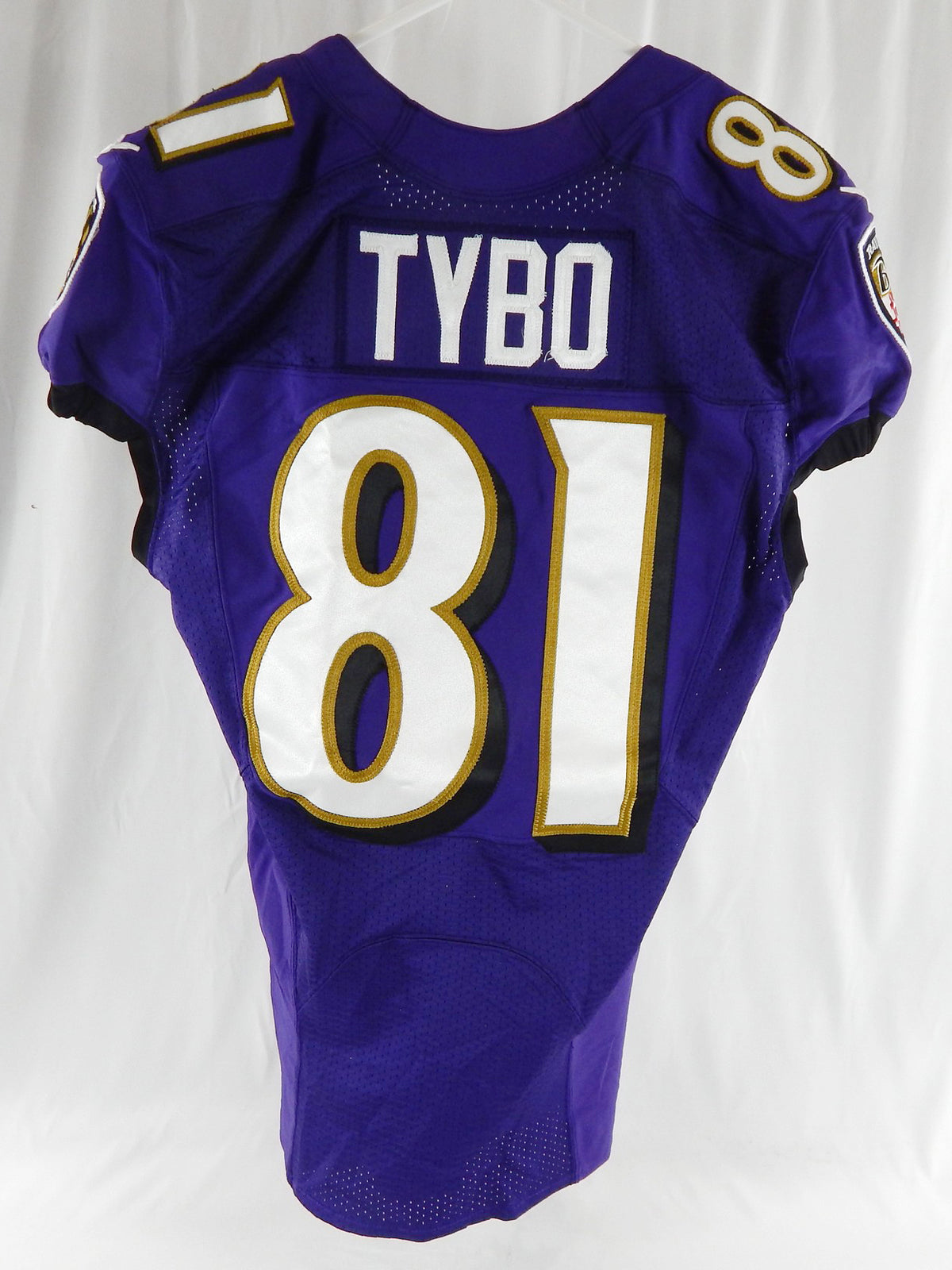 2020 Baltimore Ravens Tyus Bowser Tybo #81 Game Used Purple Practice Jersey 5 Pic2
