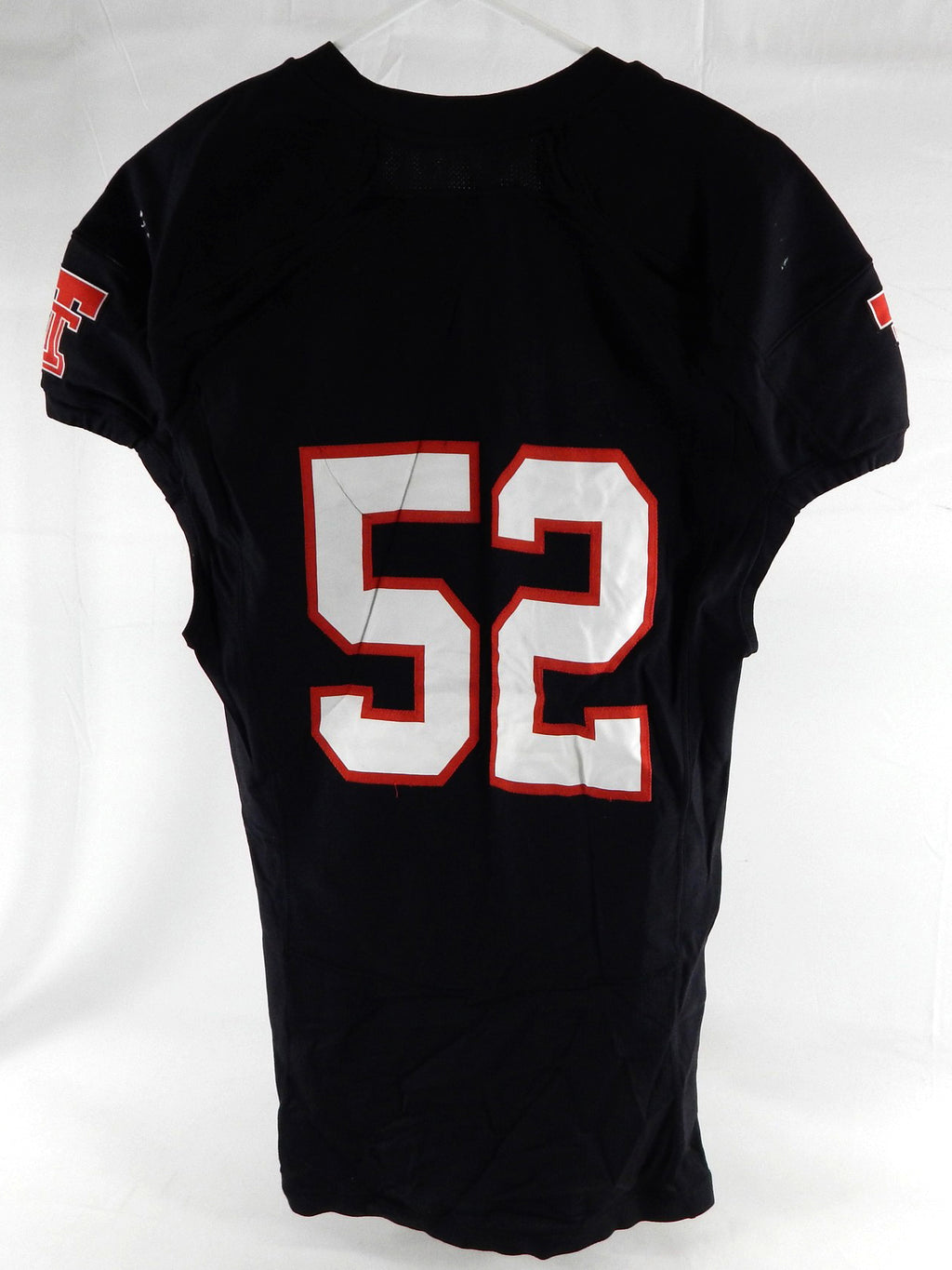 2014 Texas Tech Red Raiders #52 Game Used Black Jersey Football NP Rem 46 572 Pic2