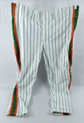 1990 New York Mets Doc Edwards #32 Game Used White Pants St Pattys Day 42 518