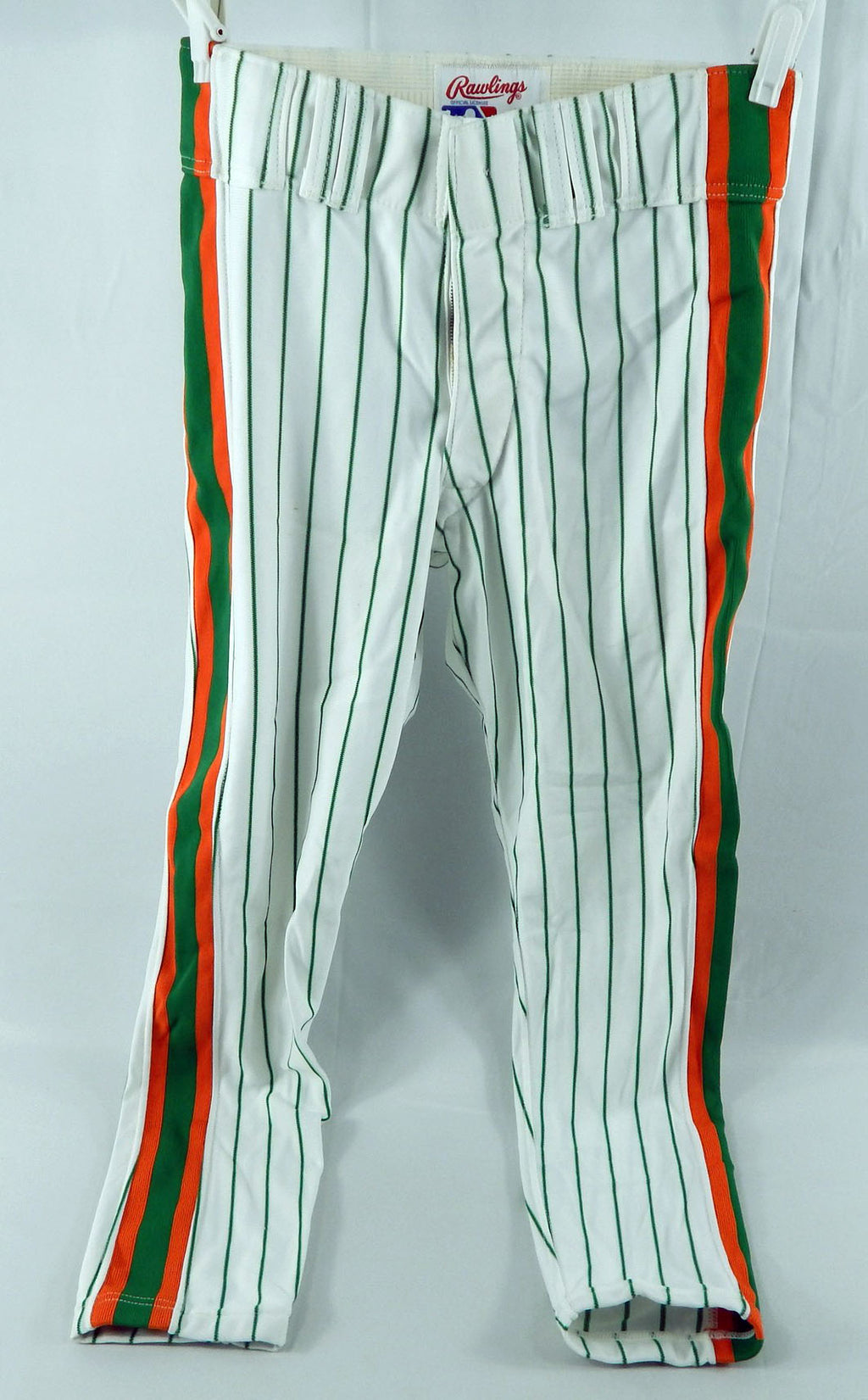 1992 New York Mets Pat Howell #62 Game Used White Pants St Pattys Day 33 519