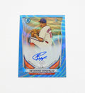2014 Bowman Chrome Prospect Autograph Blue Wave Refractor Severino Gonzalez /50