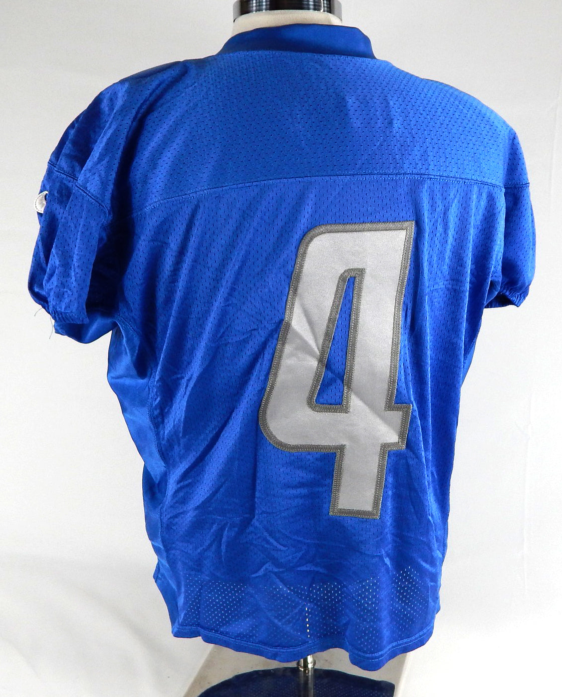 2014 Detroit Lions #4 Game Used Blue Practice Jersey 48 243 Pic2