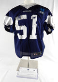 2023 Dallas Cowboys Durrell Johnson #51 Game Used Navy Practice Jersey 52 473