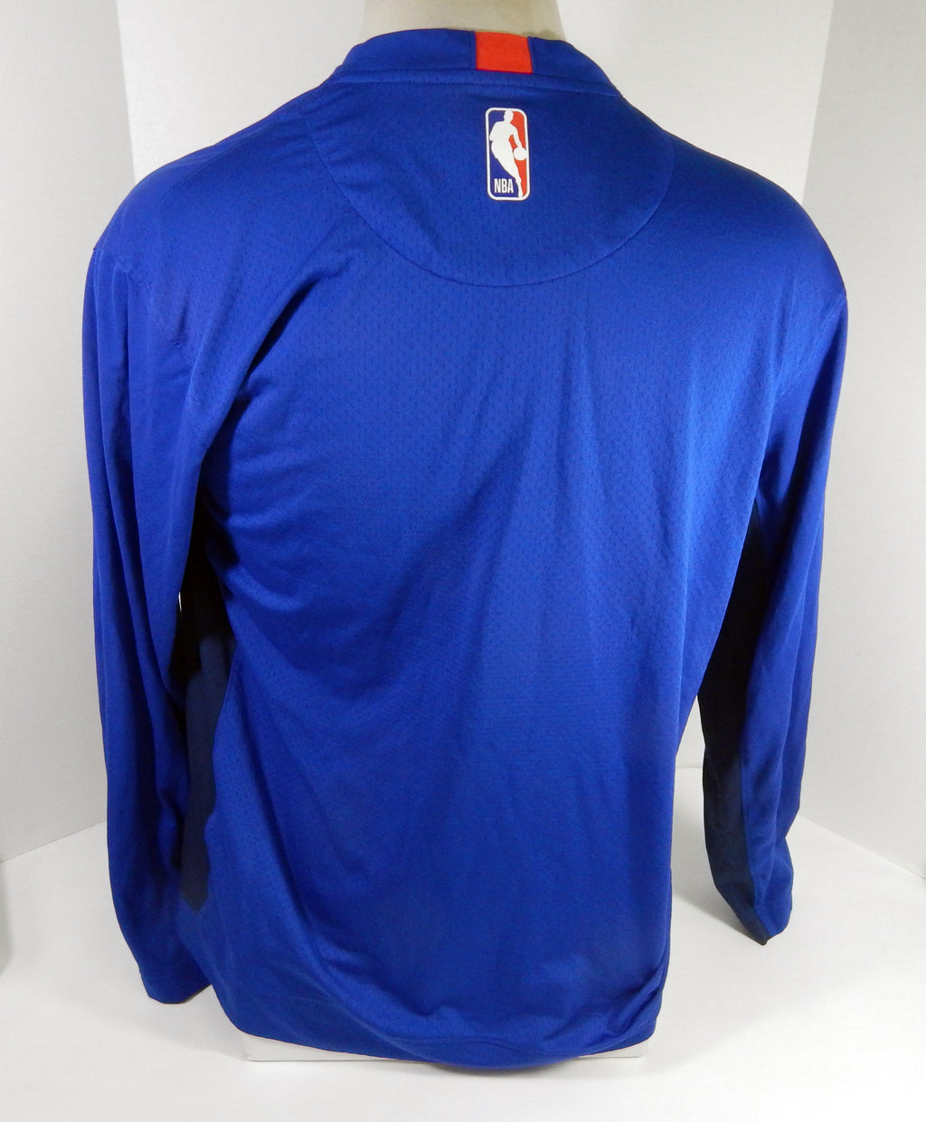 Detroit Pistons #14 Game Issued Blue Shooting Shirt L DP56613 Pic2