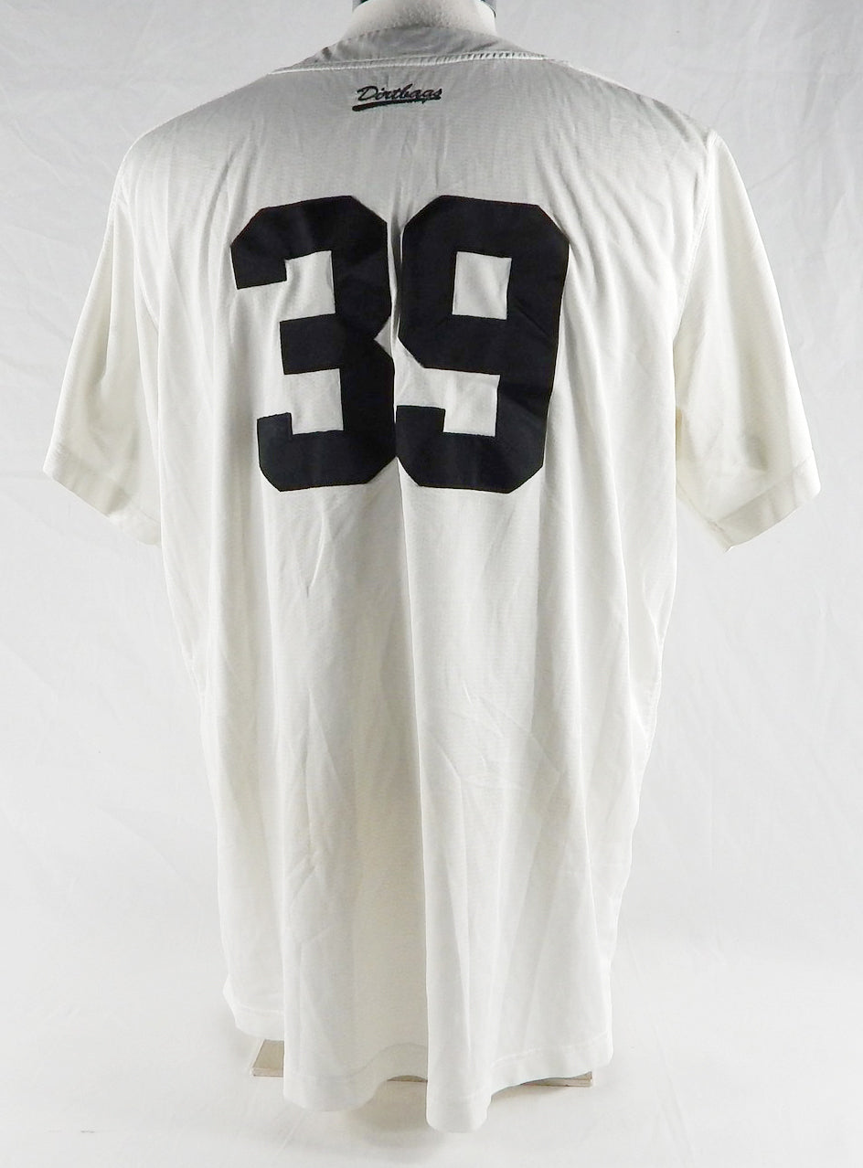 2021 Long Beach State Dirtbags #39 Game Used White Jersey Baseball XL 552
