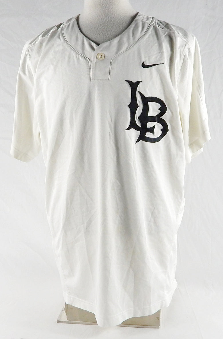 2021 Long Beach State Dirtbags #39 Game Used White Jersey Baseball XL 552 Pic2