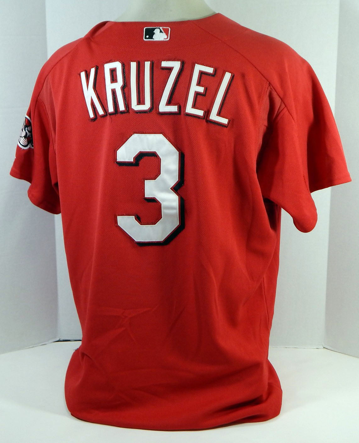 2003-06 Cincinnati Reds Joe Kruzel #3 Game Used Red Jersey Ex ST BP 46 DP16581