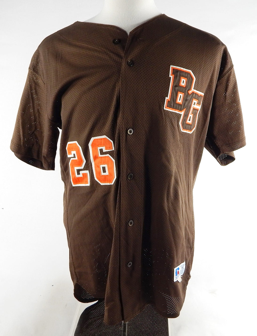 Bowling Green Falcons #26 Game Used Brown Jersey Baseball 46 630