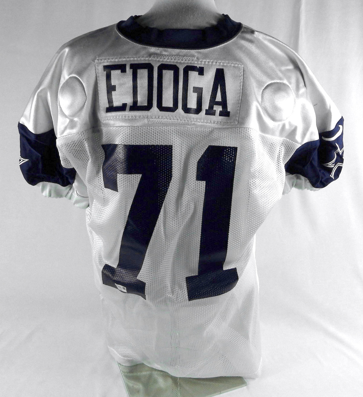 2023 Dallas Cowboys Chuma Edoga #71 Game Used White Practice Jersey 58 474 Pic2