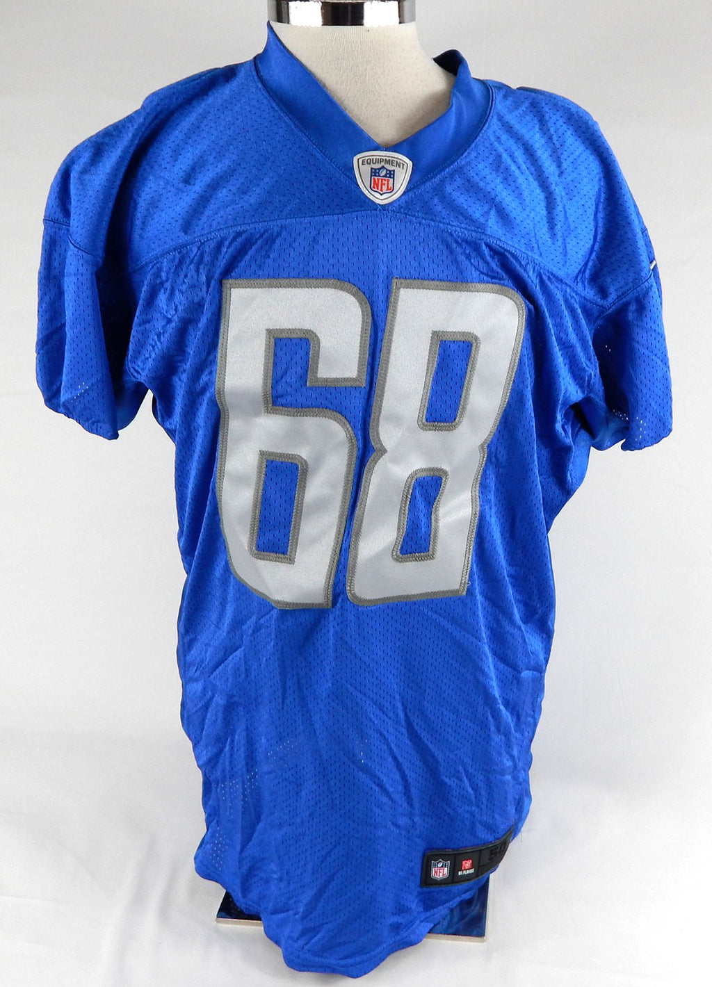 2022 Detroit Lions Taylor Decker #68 Game Issued Blue Practice Jersey 50 246