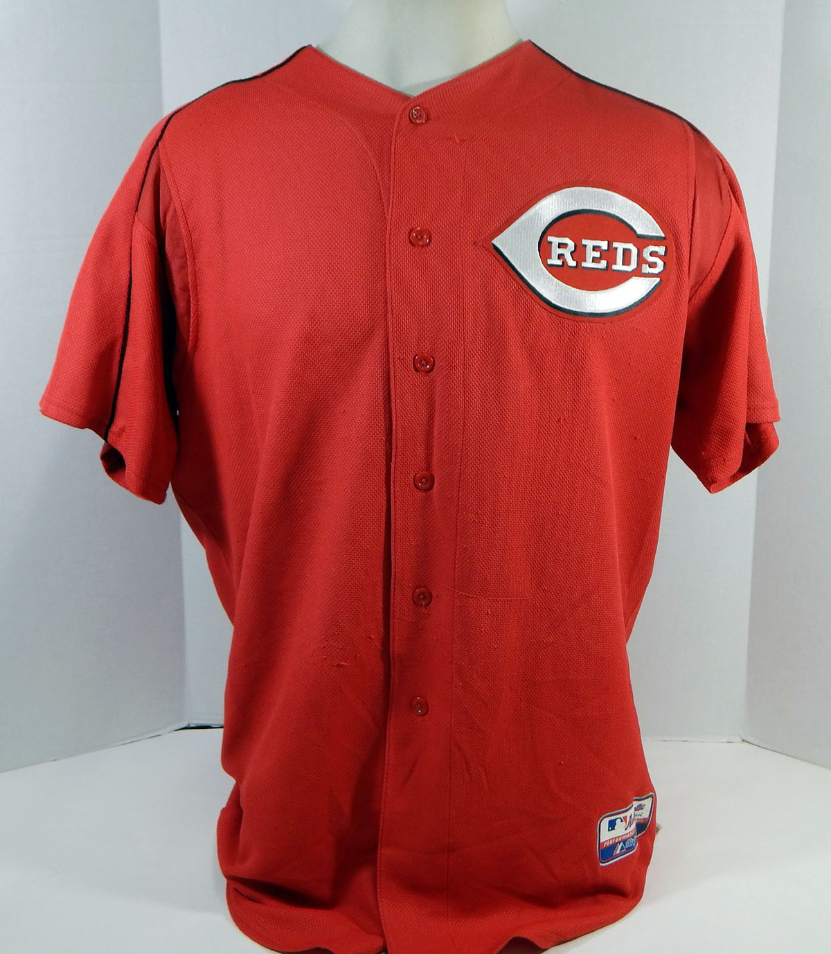 2003-06 Cincinnati Reds Mike Calitri #65 Game Used Red Jersey Ex ST BP 48 583 Pic2