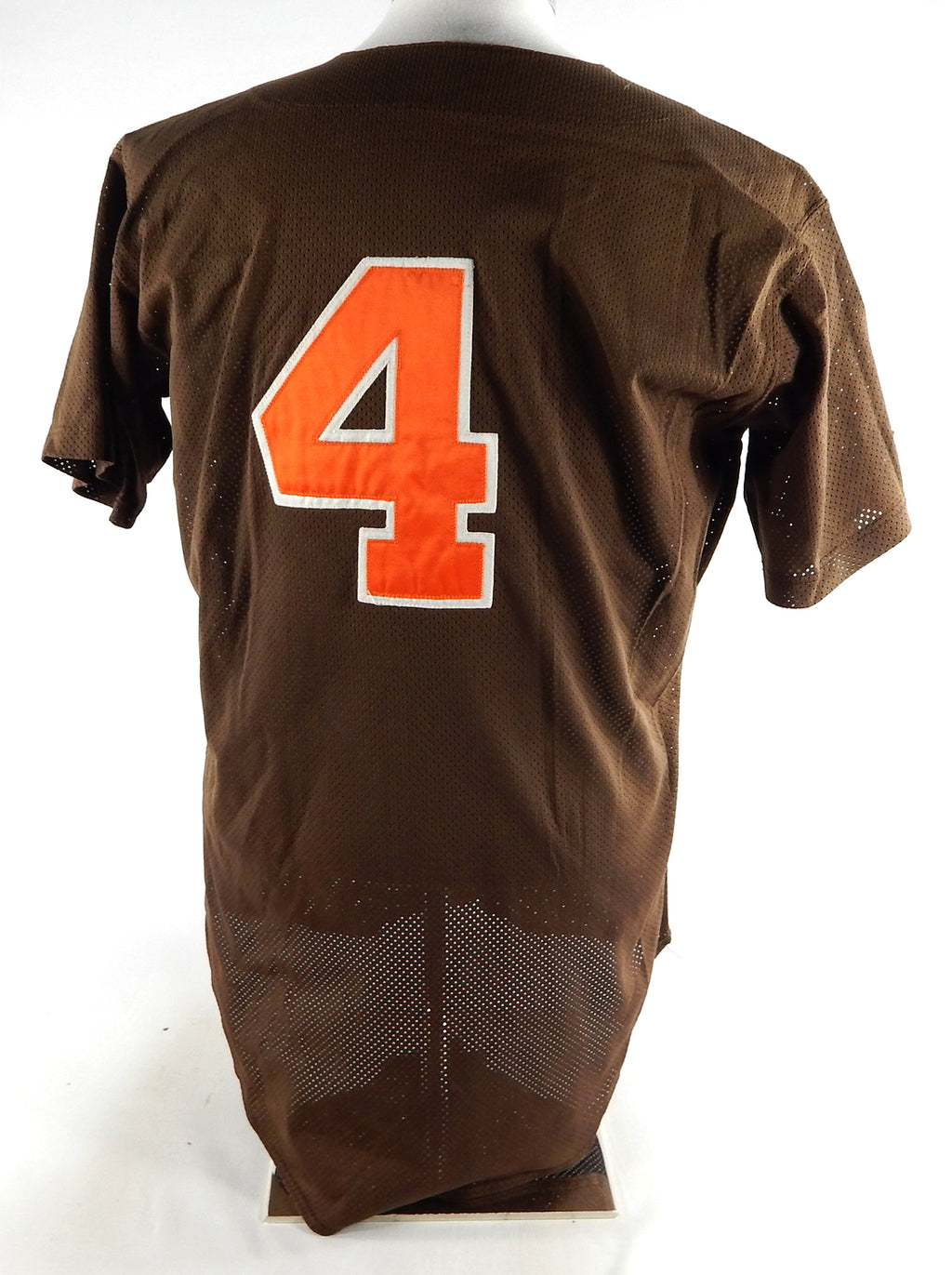 Bowling Green Falcons #4 Game Used Brown Jersey Baseball 44 633 Pic2
