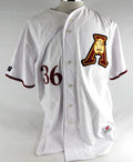 Abilene Prairie Dogs #36 Game Used White Jersey 50 860