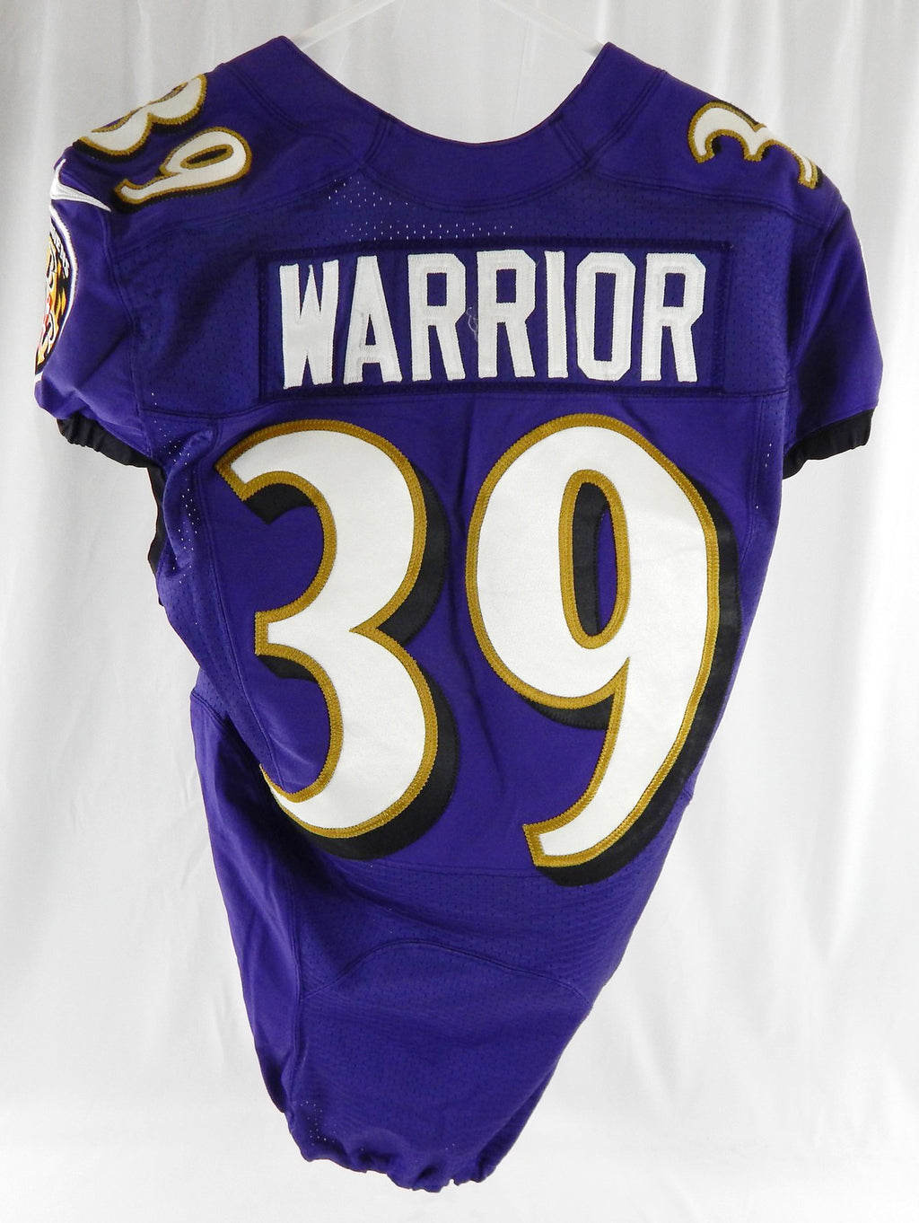 2019 Baltimore Ravens Nigel Warrior #39 Game Used Purple Practice Jersey 81 Pic2