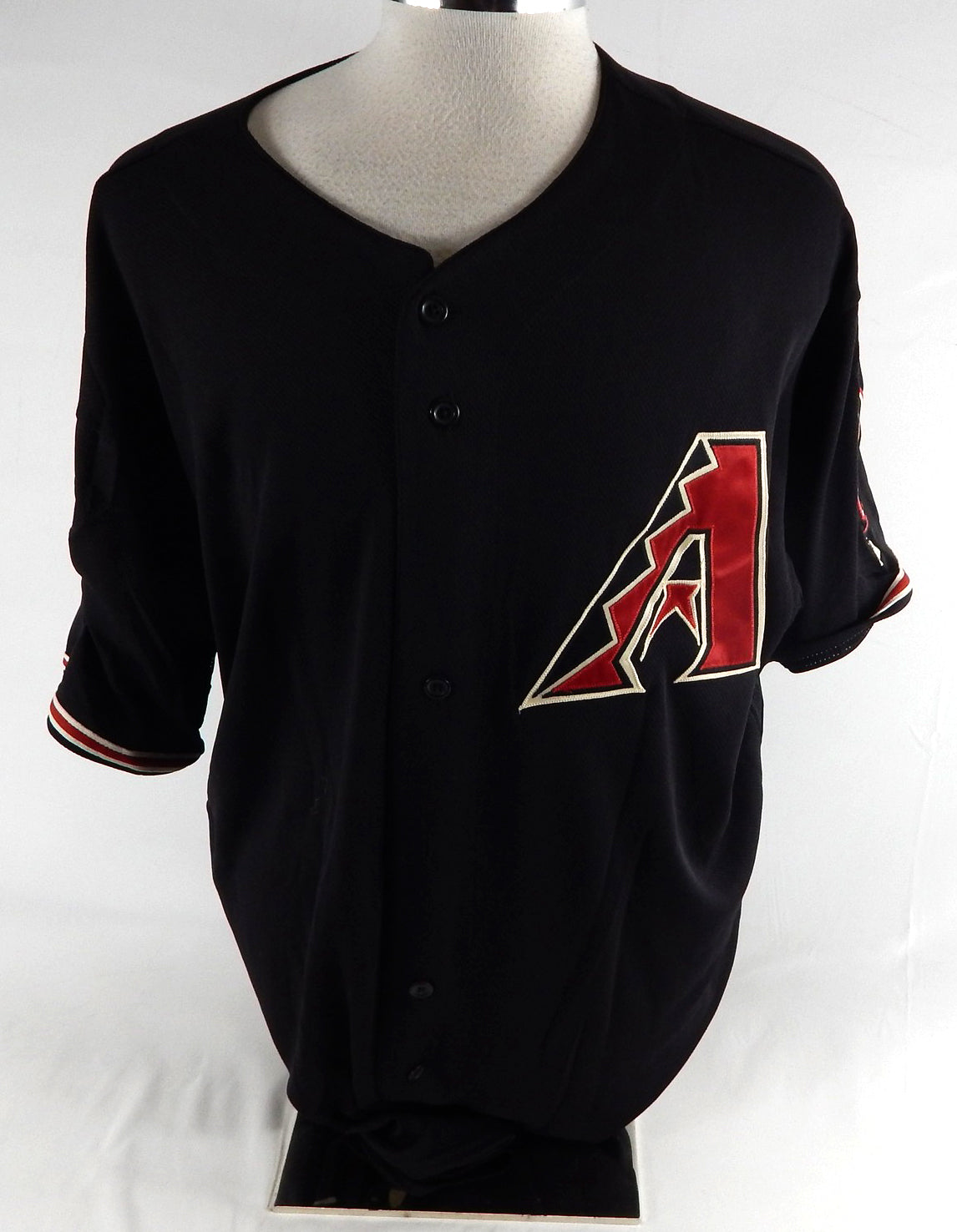 2008 Arizona Diamondbacks Wil Ledezma #46 Game Used Black Jersey 10th Patch 52 0