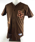 Bowling Green Falcons #1 Game Used Brown Jersey Baseball 44 635
