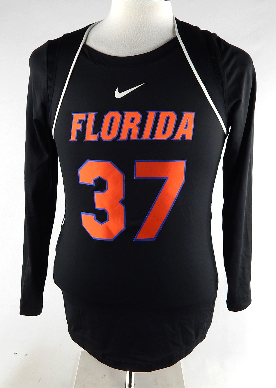 2010s Florida Gators #37 Game Used Black Jersey Womens Volleyball L 081