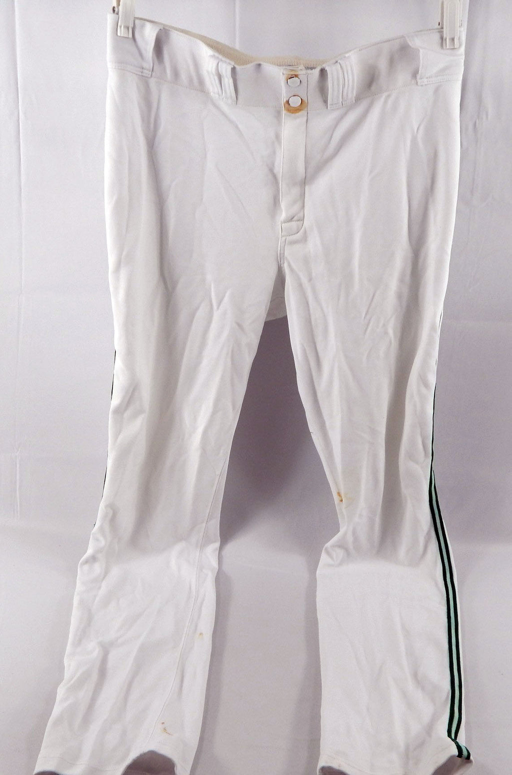 2000s Tampa Bay Devil Rays #28 Game Used White Pants 40 529