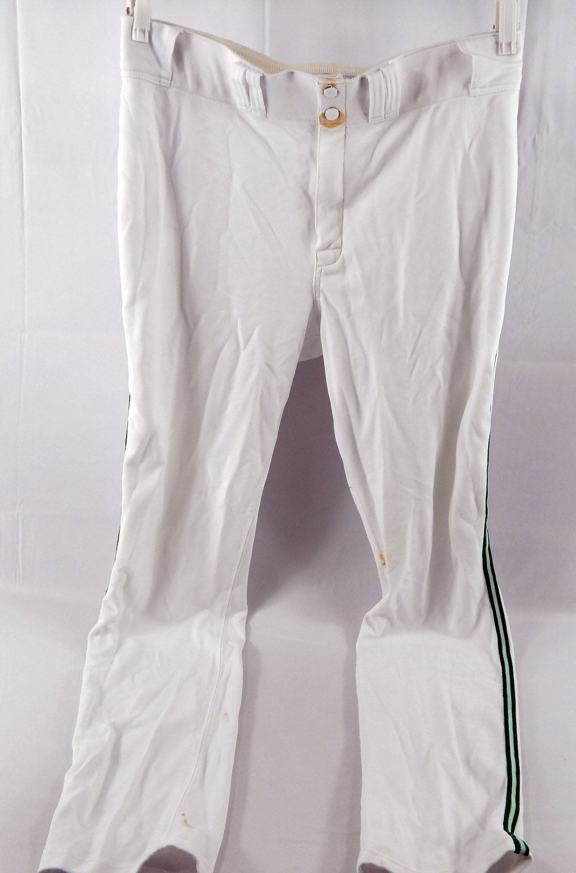 2000s Tampa Bay Devil Rays #28 Game Used White Pants 40 529