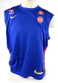 2023-24 Detroit Pistons James Wiseman #13 Game Used Blue Tank Top Shirt EC P 9