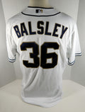 San Diego Padres Darren Balsey #36 Game Issued White Jersey