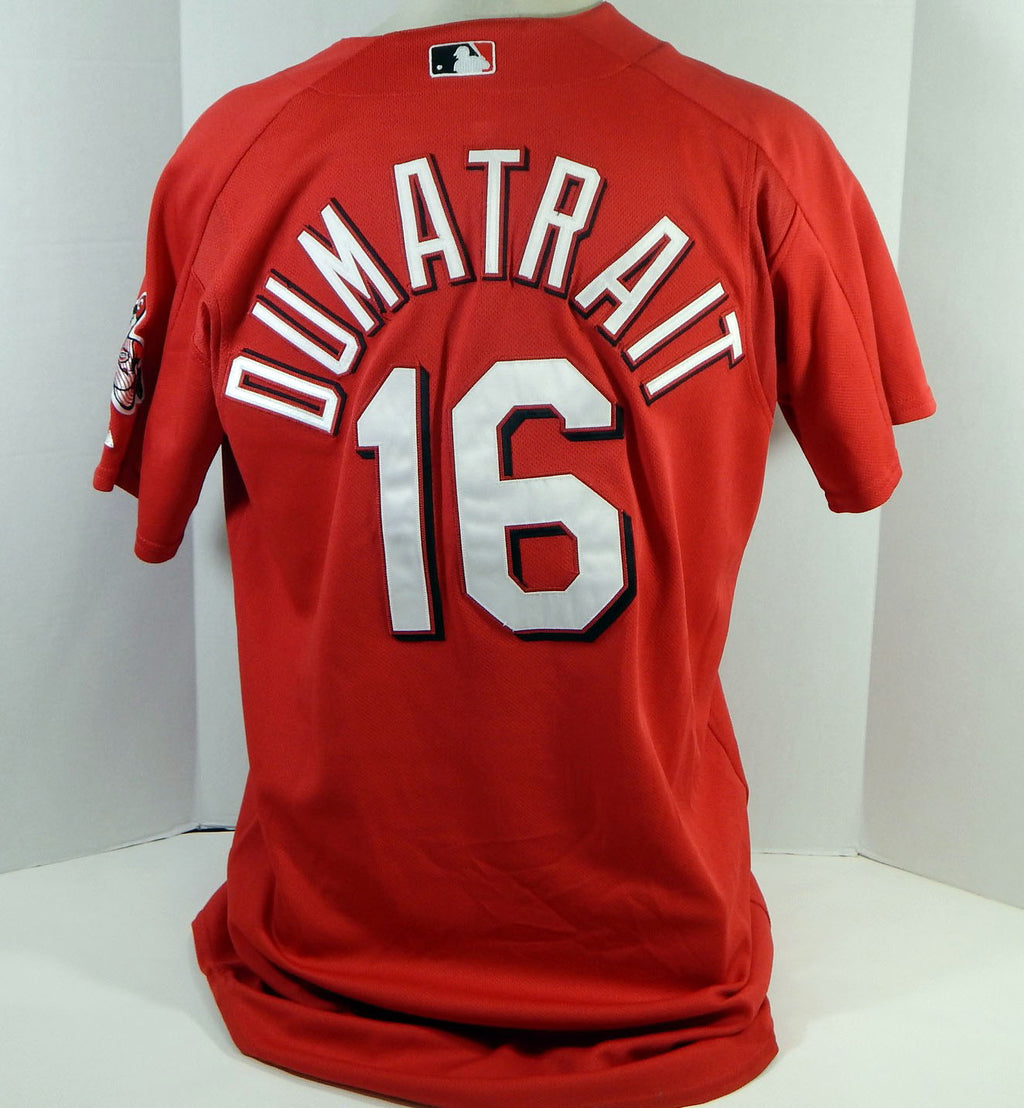 2003-06 Cincinnati Reds Phil Dumatrait #16 Game Used Red Jersey Ex ST BP 46 6586
