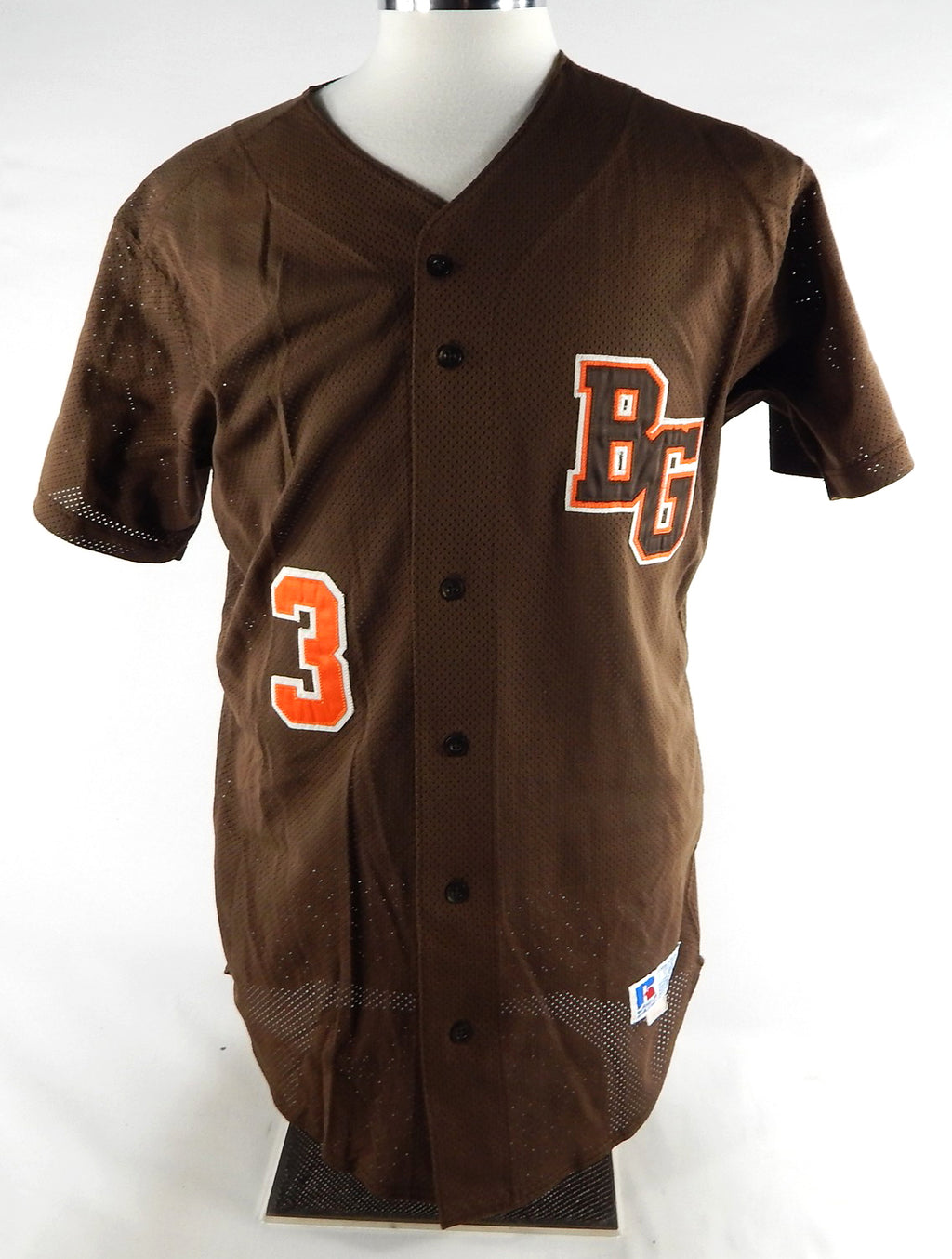 Bowling Green Falcons #3 Game Used Brown Jersey Baseball 44 638