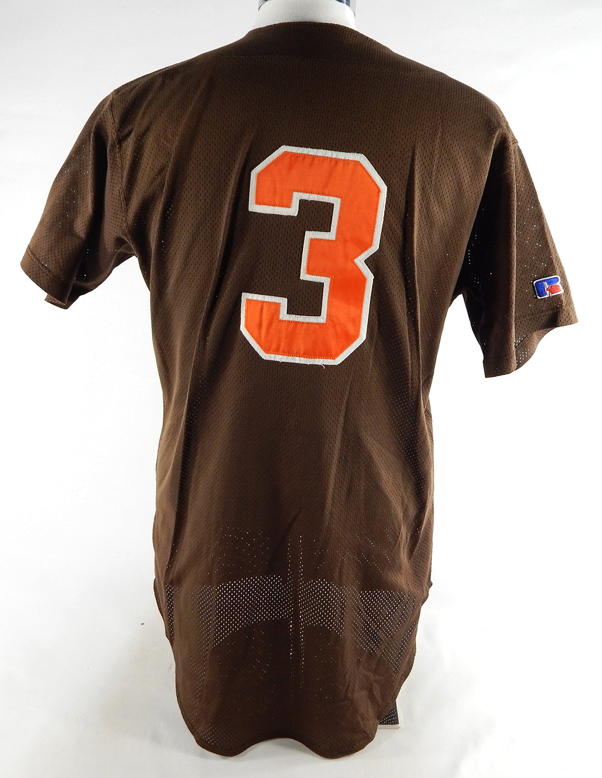 Bowling Green Falcons #3 Game Used Brown Jersey Baseball 44 638 Pic2